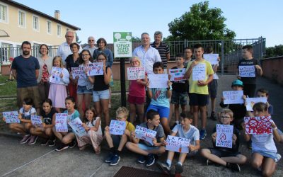 Délégation des Bords de Veyle-Les panneaux Espace sans tabac ont été dévoilés