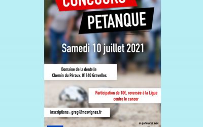 Concours de Pétanque au domaine de Dentelle